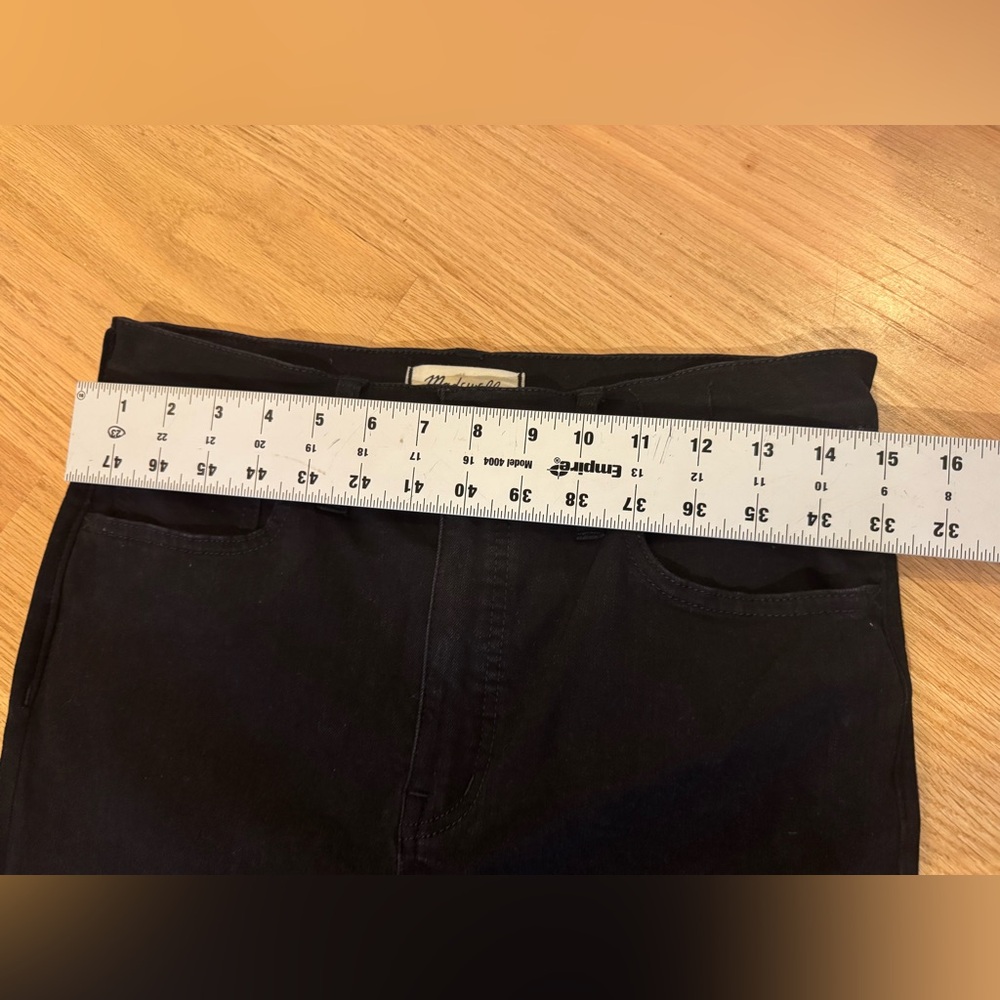 Madewell Black Denim Roadtripper Jeans Size 29 - Picture 12 of 13